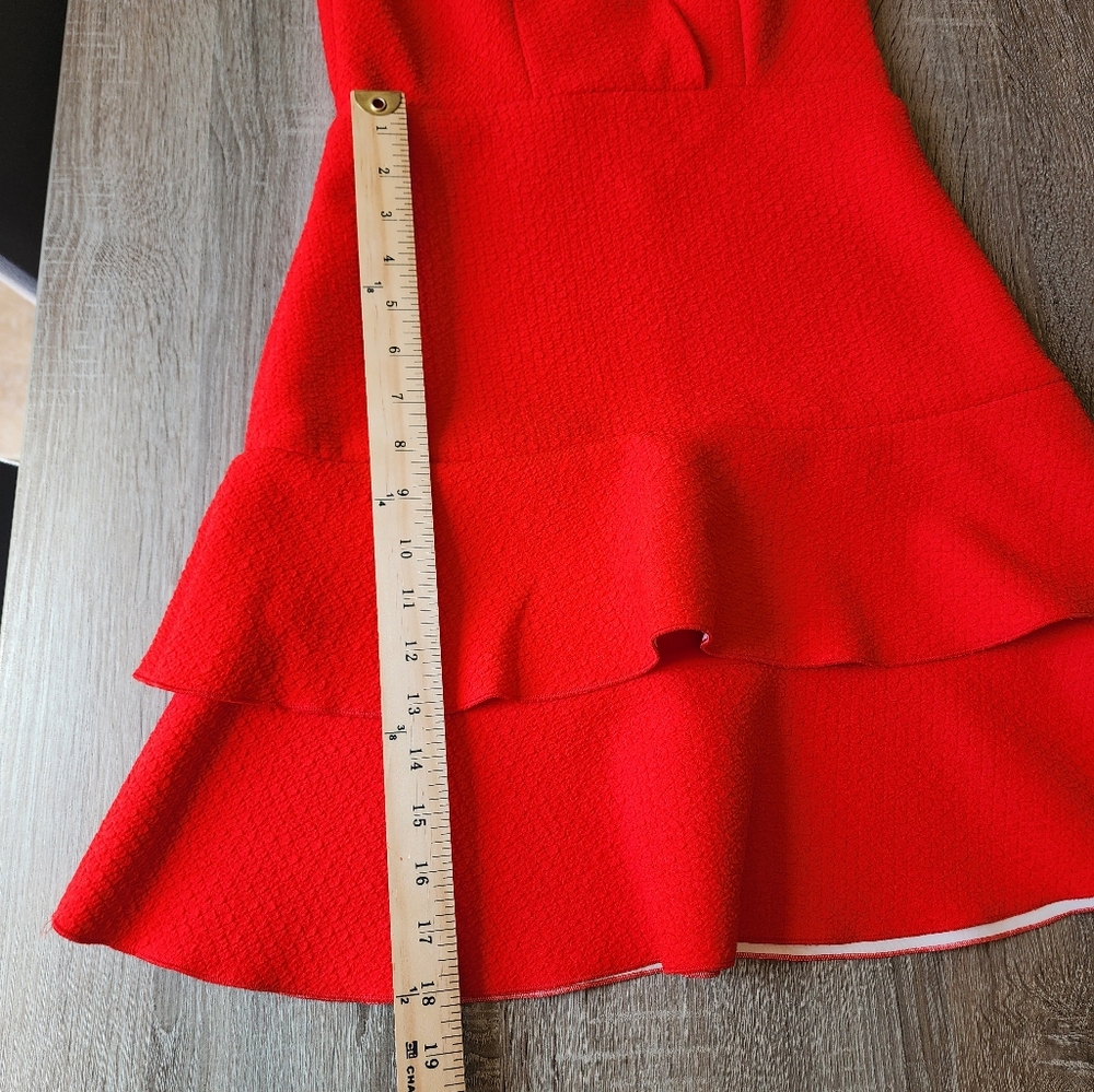 Sandro Red Cocktail Dress Size Small - Picture 15 of 16